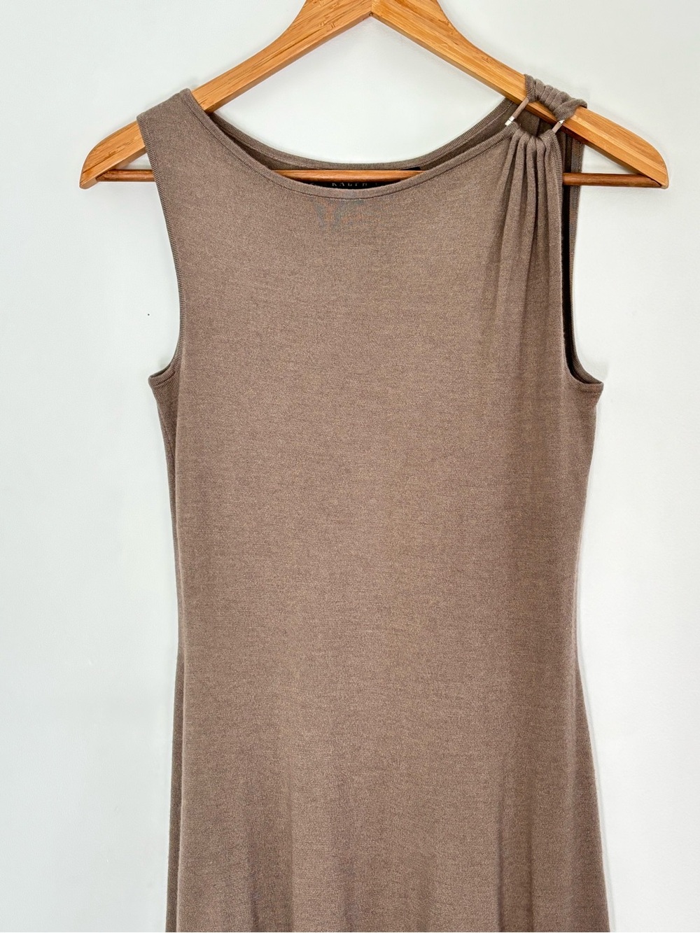 Ralph Lauren Black Label Neutral Knit Sweater Dress Size Small - Picture 2 of 13
